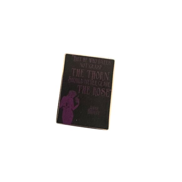 THORN AND ROSE Anne Bronte Enamel Pin NEW NWOT - Picture 2 of 5